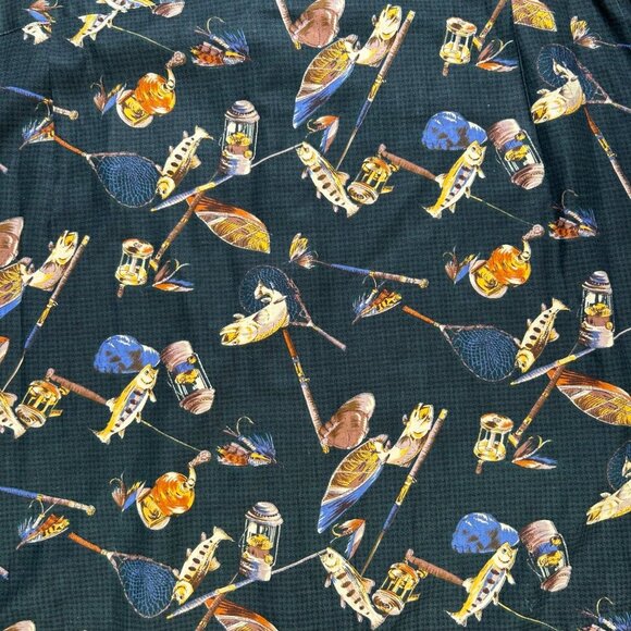 The Suit Club Cotton Large Men Fishing Outdoor Button Down Casual - Picture 5 of 5